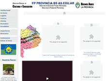 Tablet Screenshot of fpprovinciabsas.edu.ar